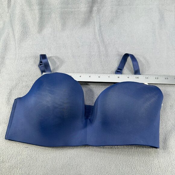 Auden Women's Size 36DD Nursing Bra Lightly Lined Wireless 2 Way Straps Blue New - Picture 7 of 14